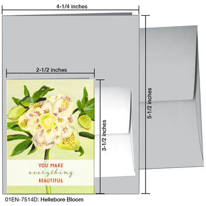 Hellebore Bloom, Greeting Card (7514D)