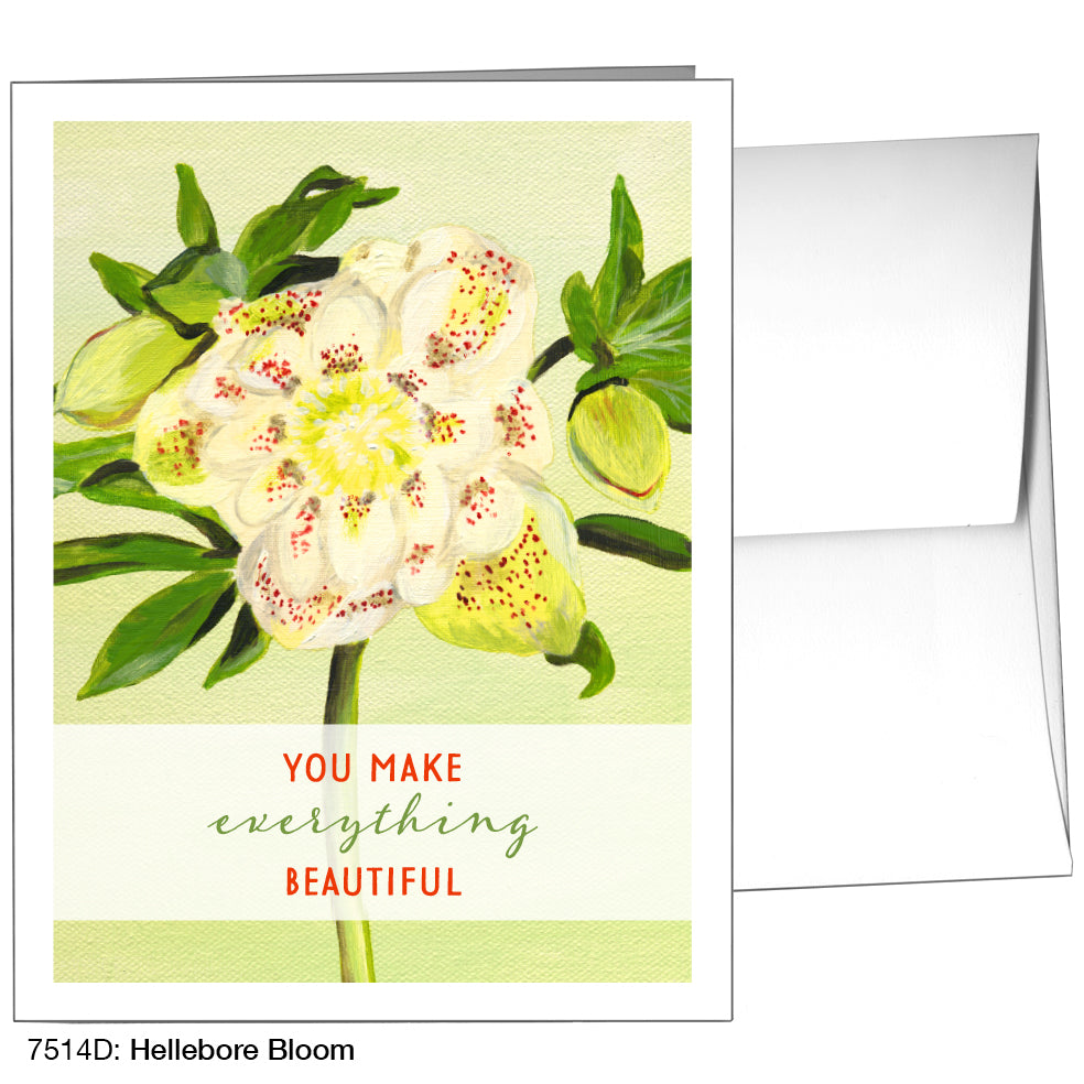 Hellebore Bloom, Greeting Card (7514D)