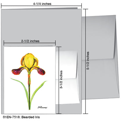 Bearded Iris, Greeting Card (7518)