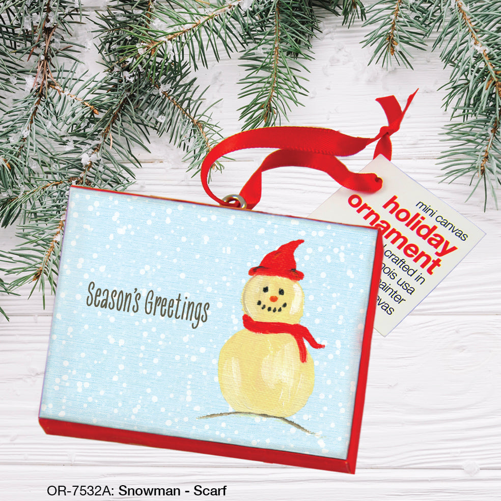 Snowman - Scarf, Ornament (OR-7532A)