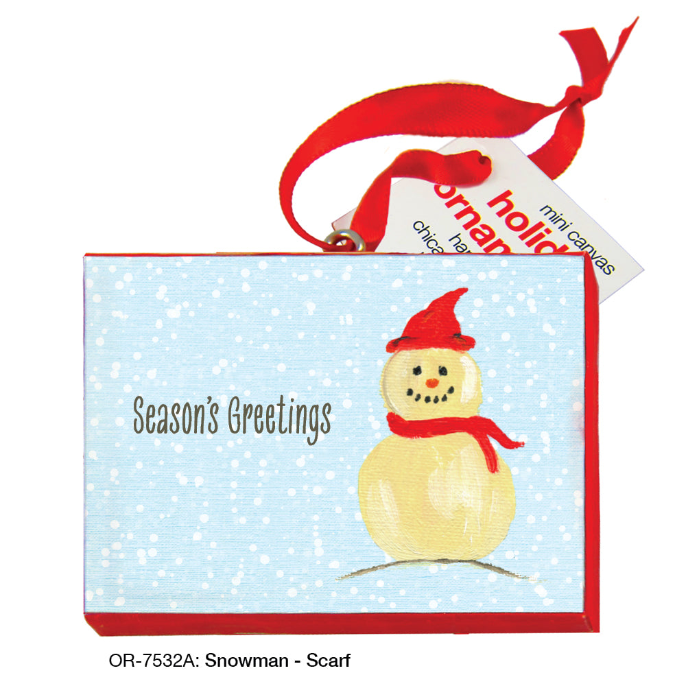 Snowman - Scarf, Ornament (OR-7532A)