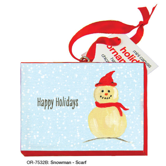 Snowman - Scarf, Ornament (OR-7532B)