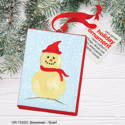 Snowman - Scarf, Ornament (OR-7532D)