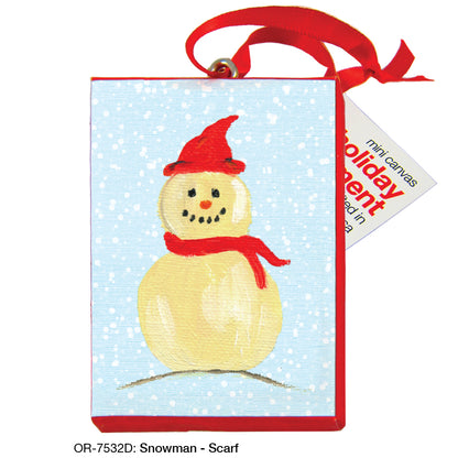 Snowman - Scarf, Ornament (OR-7532D)