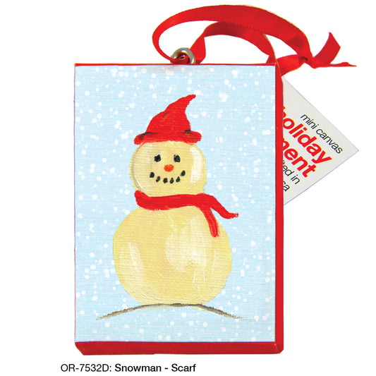 Snowman - Scarf, Ornament (OR-7532D)