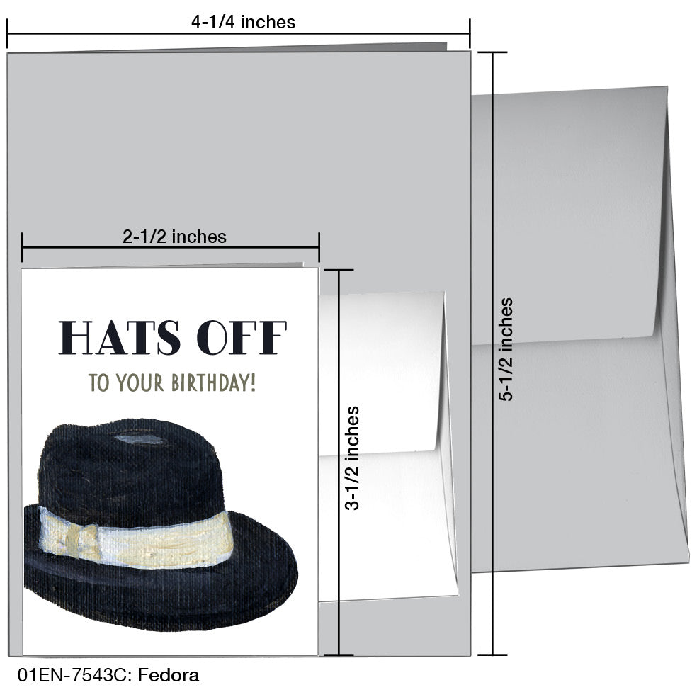 Fedora, Greeting Card (7543C)