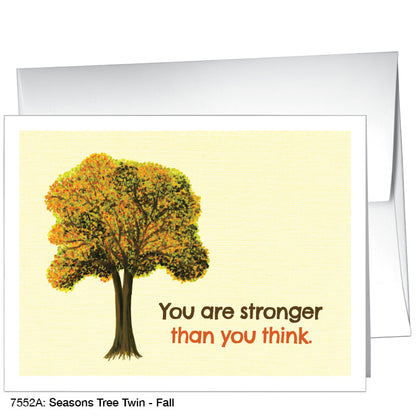 Seasons Tree Twin, Greeting Card (7552A)