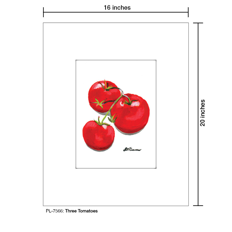 Three Tomatoes, Print (#7566)