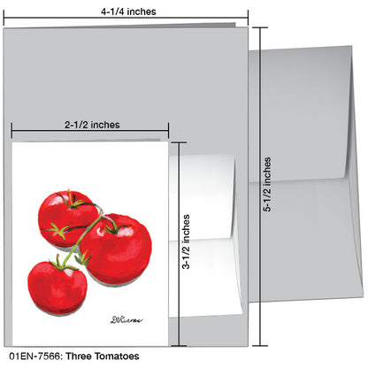 Three Tomatoes, Greeting Card (7566)