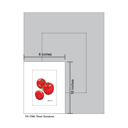 Three Tomatoes, Print (#7566)