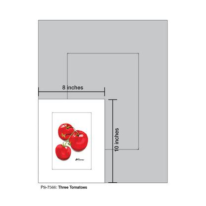 Three Tomatoes, Print (#7566)