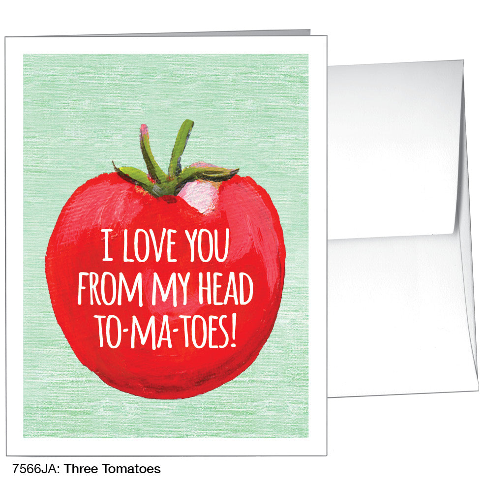 Three Tomatoes, Greeting Card (7566JA)