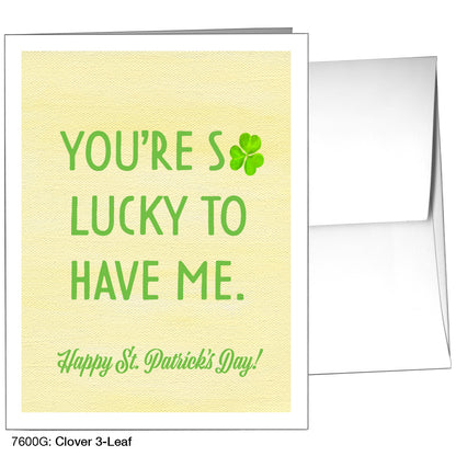 Clover 3-Leaf, Greeting Card (7600G)