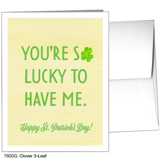 Clover 3-Leaf, Greeting Card (7600G)