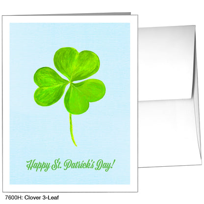 Clover 3-Leaf, Greeting Card (7600H)