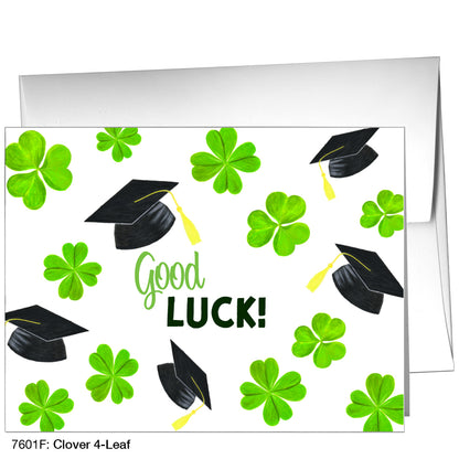 Clover 4-Leaf, Greeting Card (7601F)