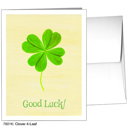 Clover 4-Leaf, Greeting Card (7601K)