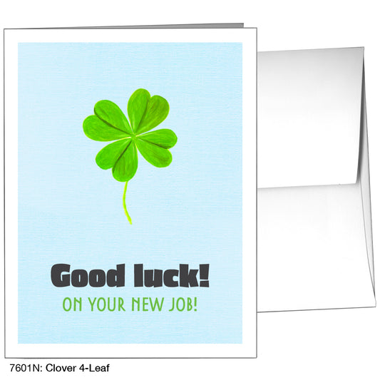 Clover 4-Leaf, Greeting Card (7601N)