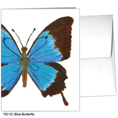 Blue Butterfly, Greeting Card (7621G)