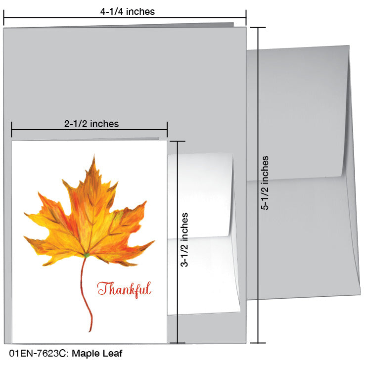 Maple Leaf, Greeting Card (7623C