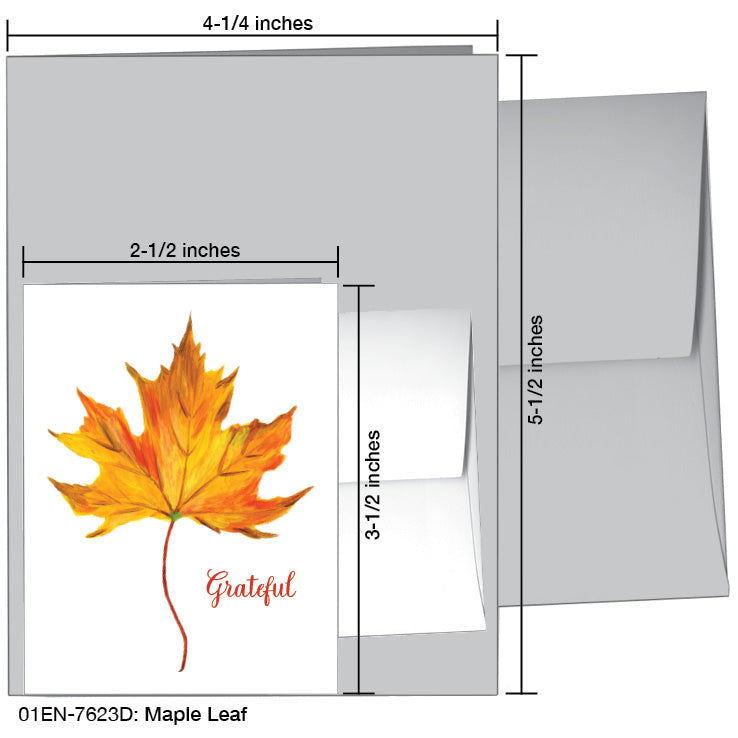 Maple Leaf, Greeting Card (7623D)