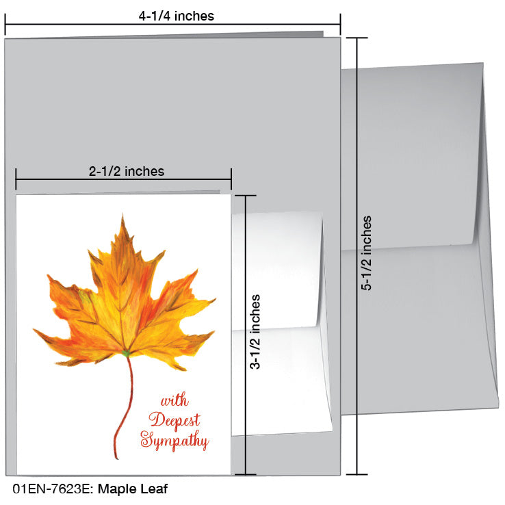 Maple Leaf, Greeting Card (7623E)