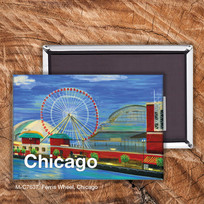 Ferris Wheel, Chicago, Magnet (7637)