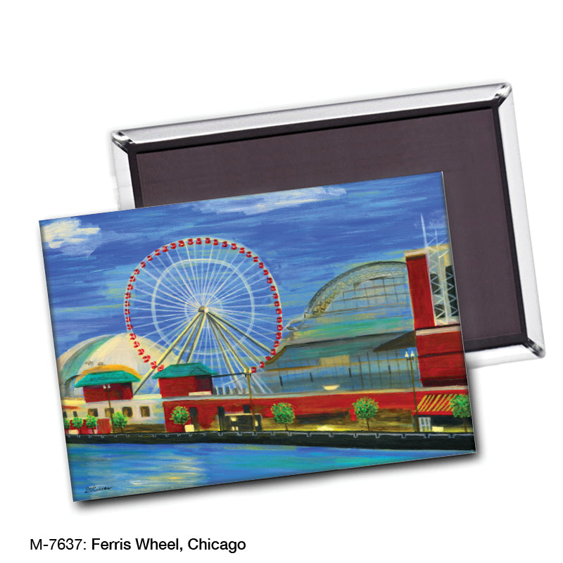 Ferris Wheel, Chicago, Magnet (7637)