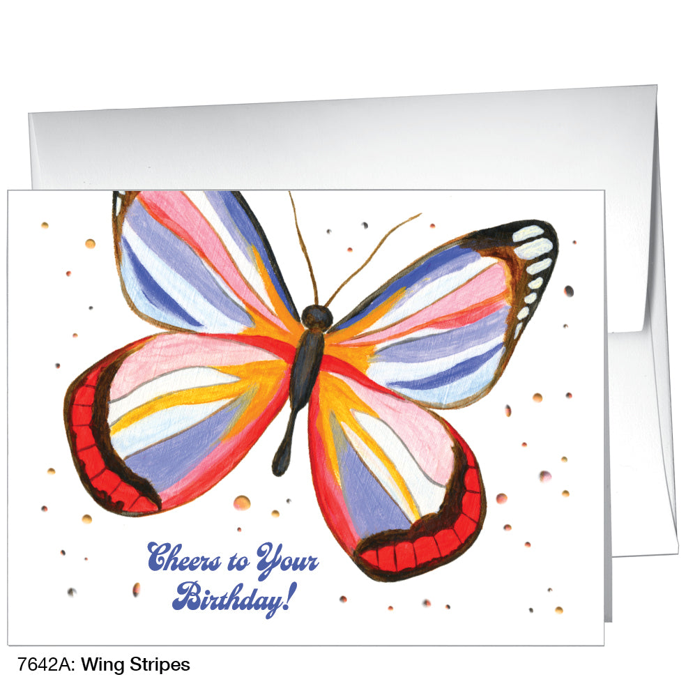 Wing Stripes, Greeting Card (7642A)