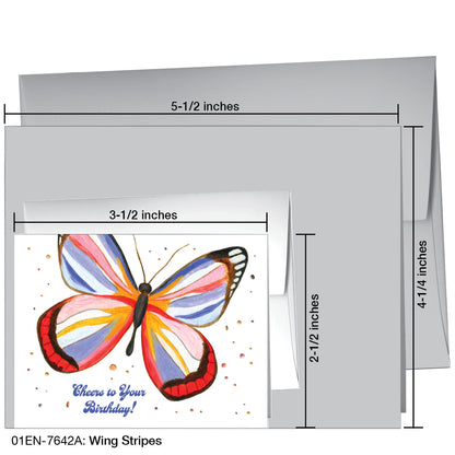 Wing Stripes, Greeting Card (7642A)