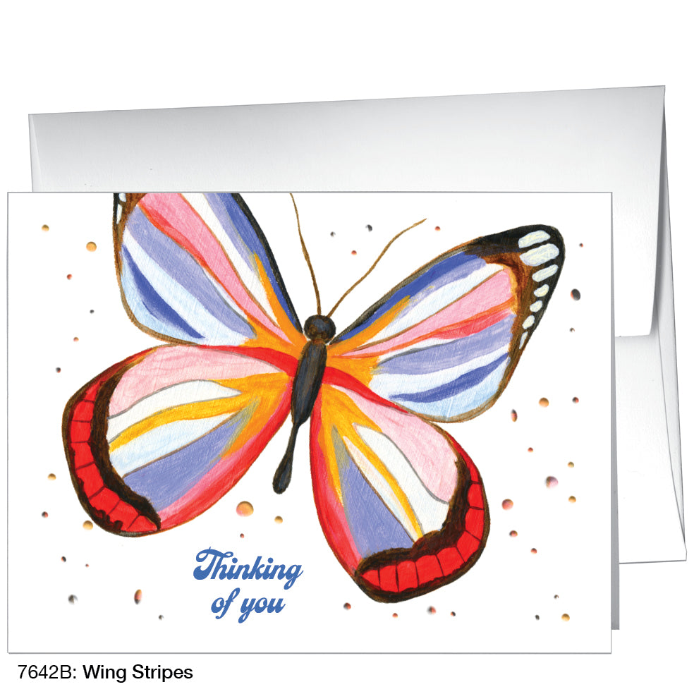 Wing Stripes, Greeting Card (7642B)