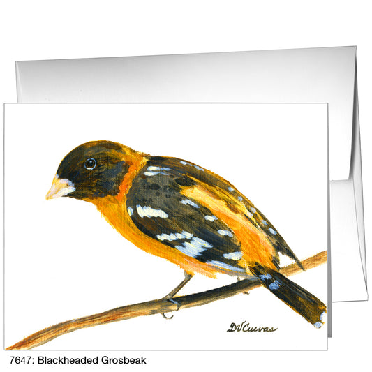 Blackheaded Grosbeak, Greeting Card (7647)