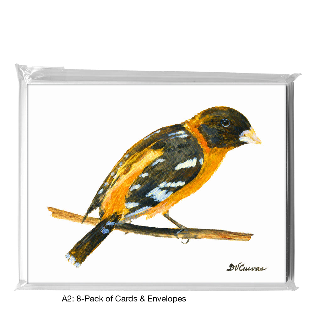 Blackheaded Grosbeak, Greeting Card (7647C)