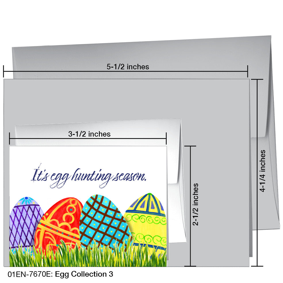 Egg Collection 3, Greeting Card (7670E)