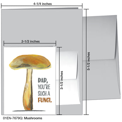 Mushrooms, Greeting Card (7679Q)