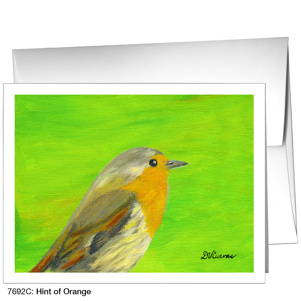 Hint Of Orange, Greeting Card (7692C)