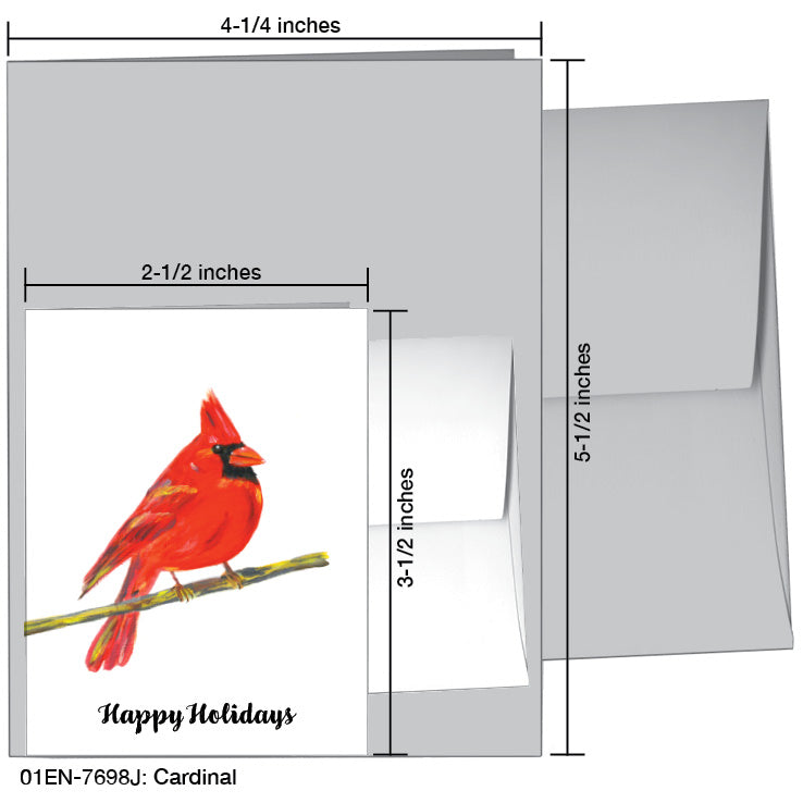 Cardinal, Greeting Card (7698J)