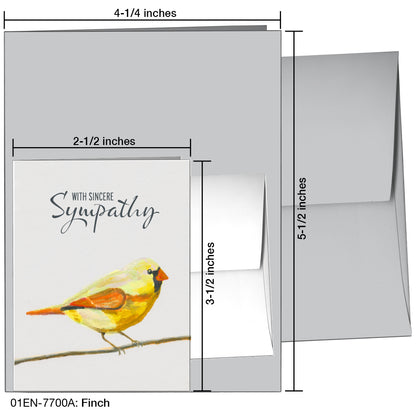 Finch, Greeting Card (7700A)