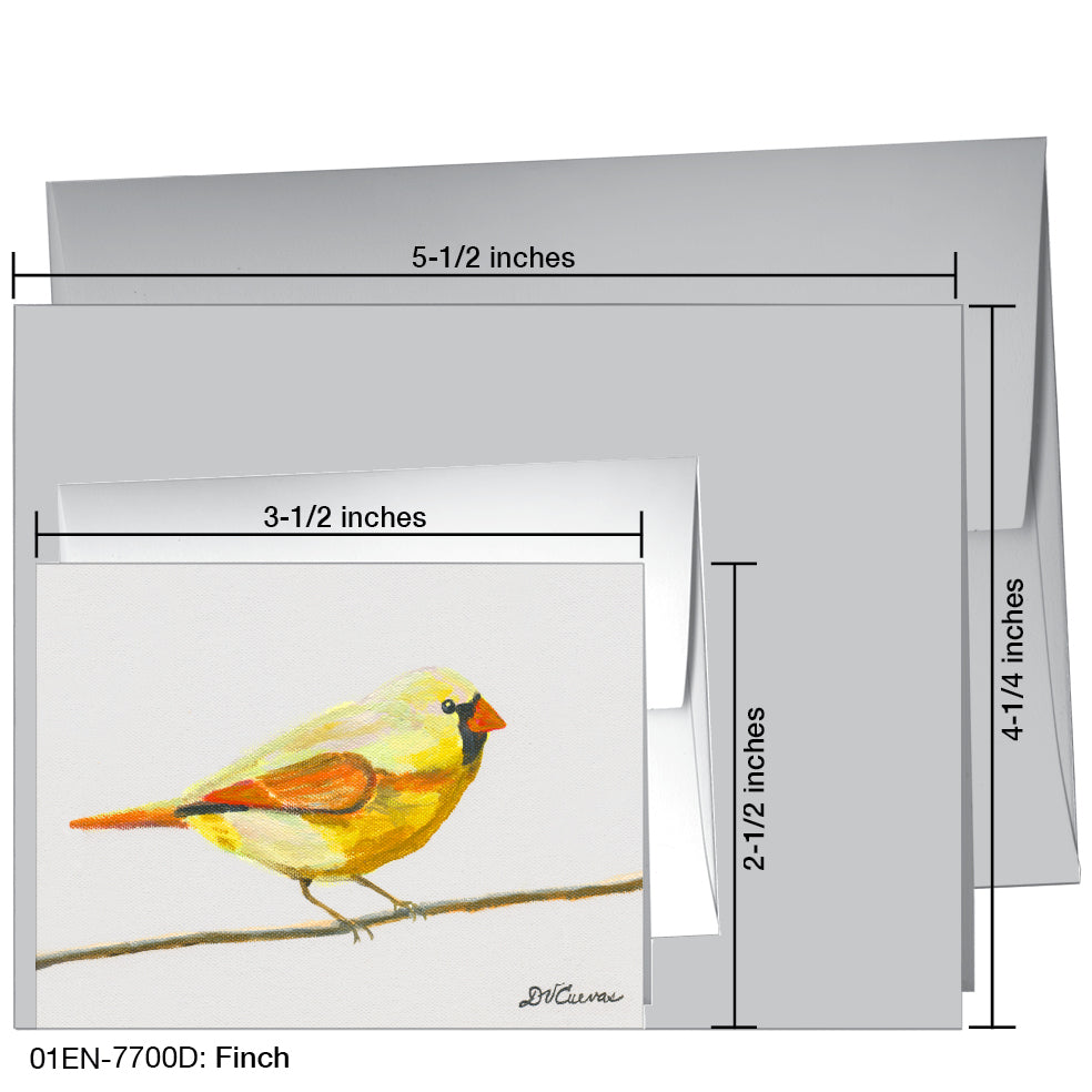 Finch, Greeting Card (7700D)