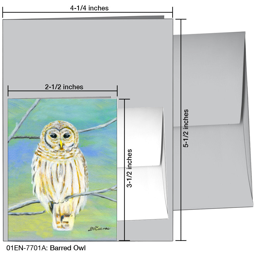 Barred Owl, Greeting Card (7701A)