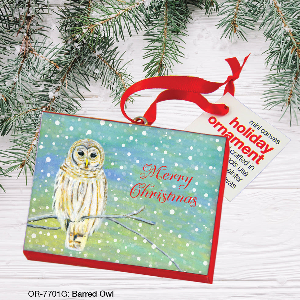 Barred Owl, Ornament (OR-7701G)