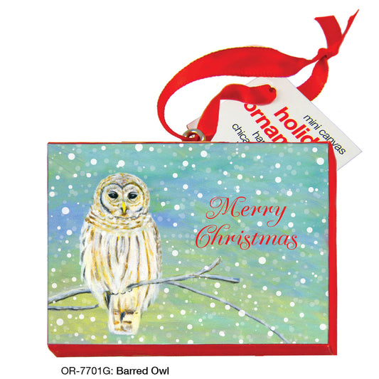 Barred Owl, Ornament (OR-7701G)