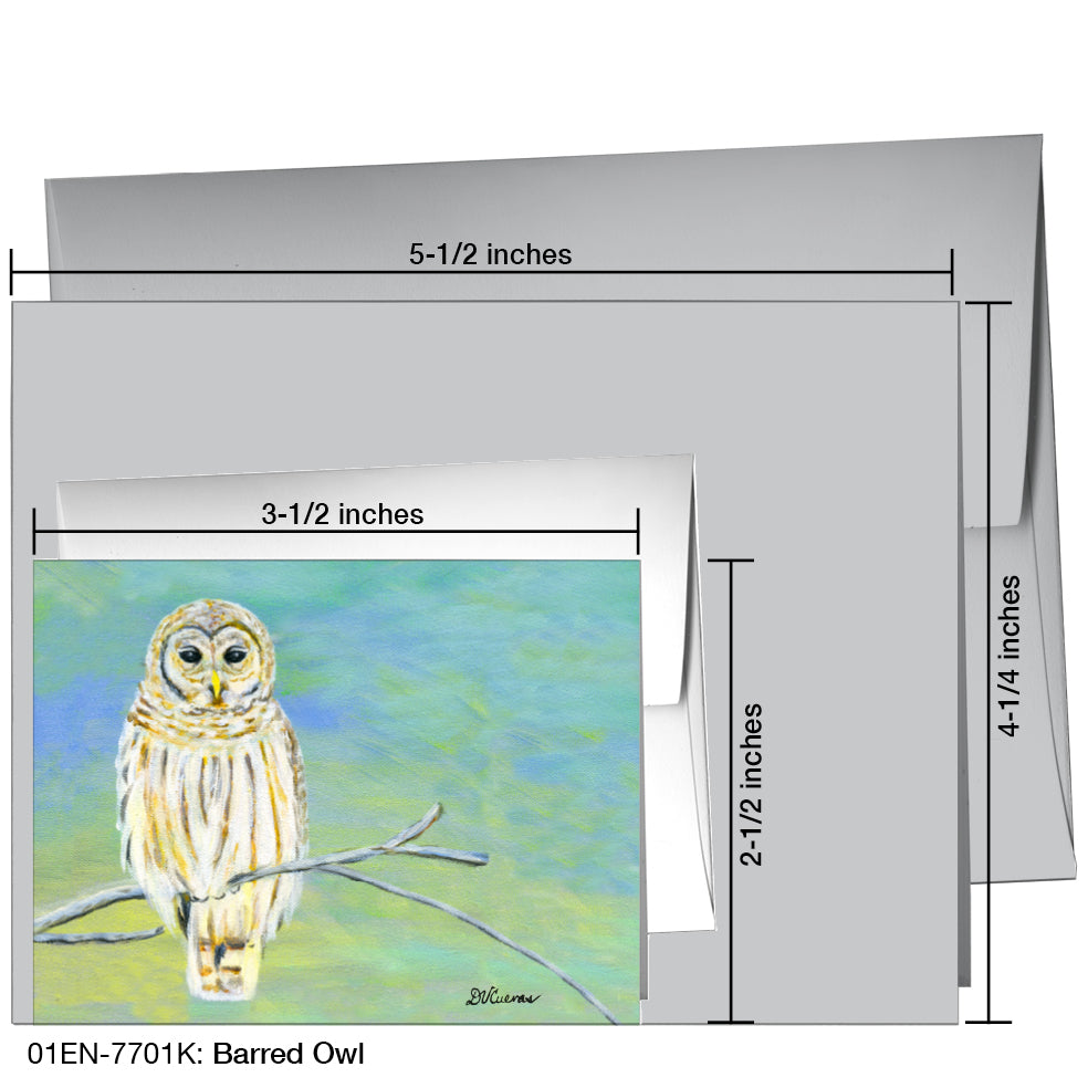 Barred Owl, Greeting Card (7701K)