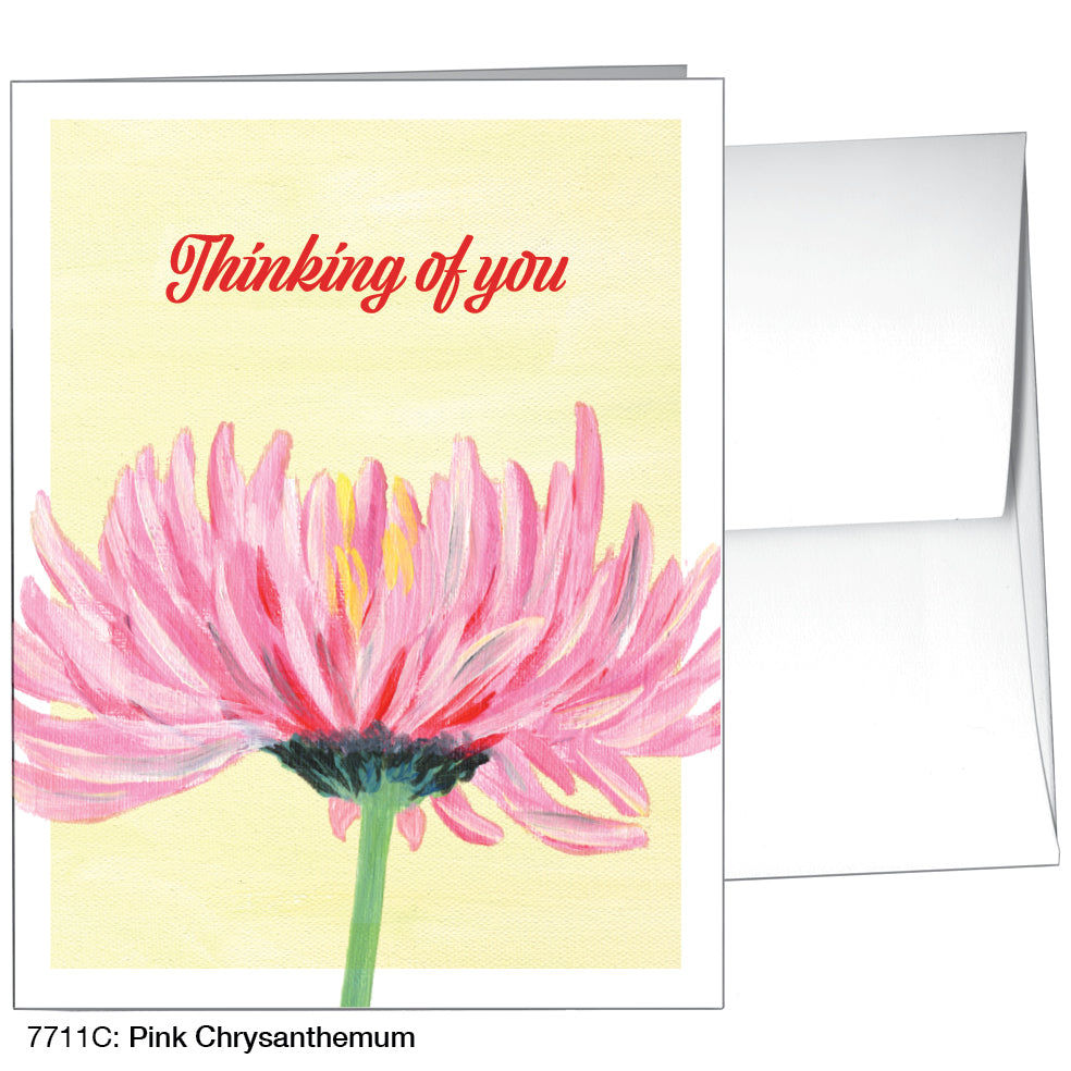 Pink Chrysanthemum, Greeting Card (7711C)