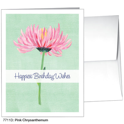 Pink Chrysanthemum, Greeting Card (7711D)