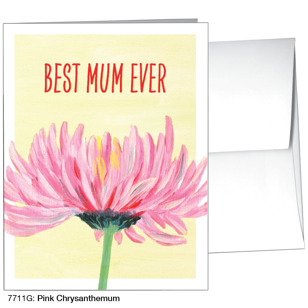 Pink Chrysanthemum, Greeting Card (7711G)