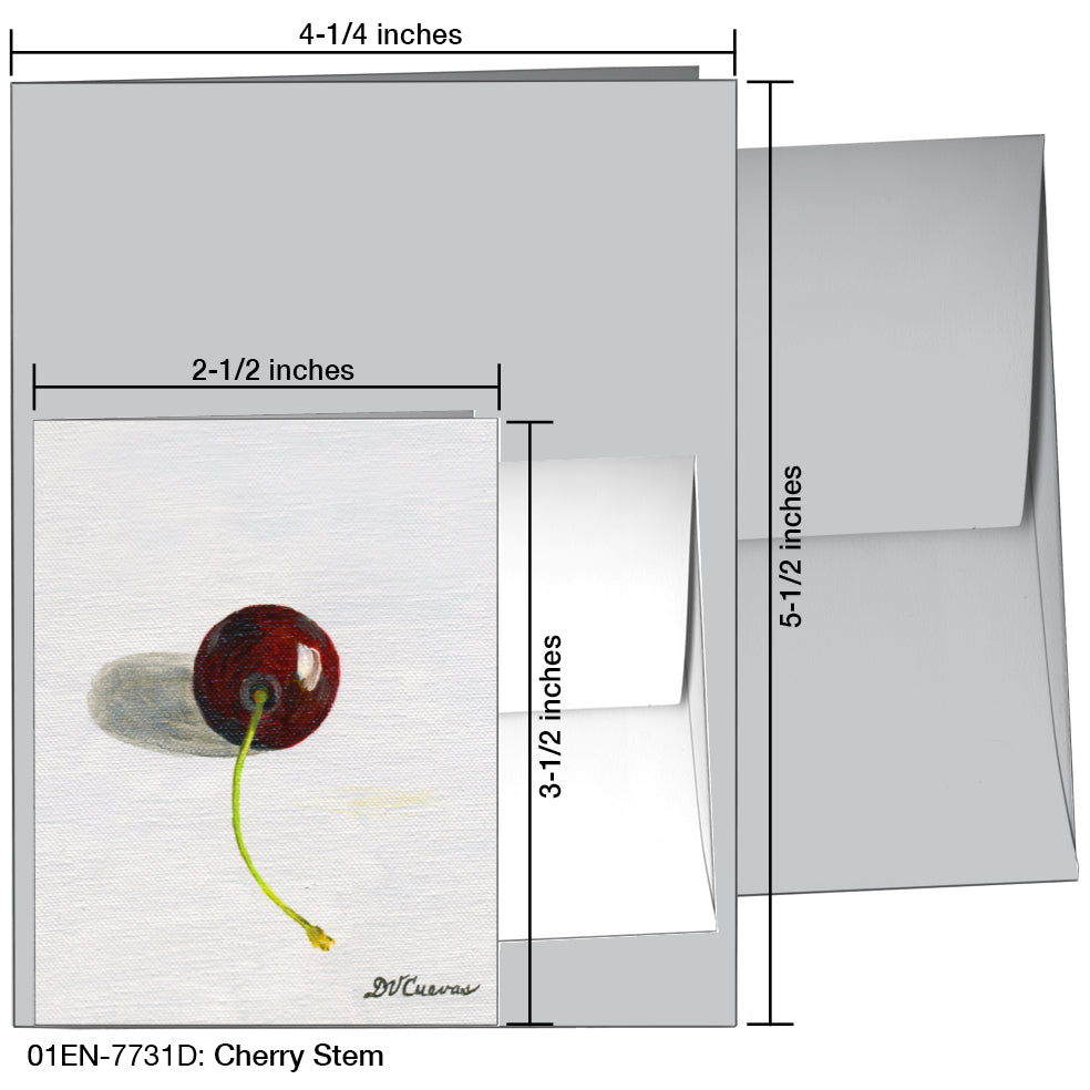 Cherry Stem, Greeting Card (7731D)