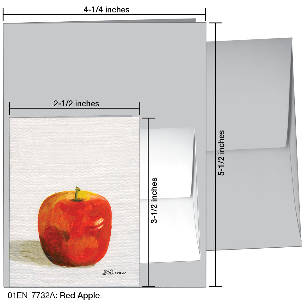 Red Apple, Greeting Card (7732A)