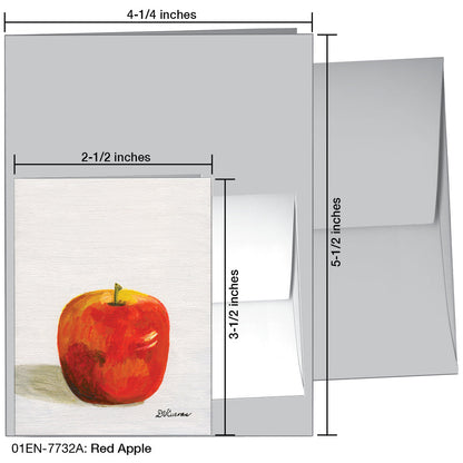 Red Apple, Greeting Card (7732A)