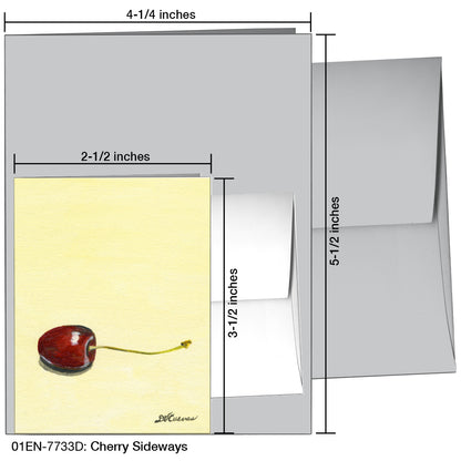 Cherry Sideways, Greeting Card (7733D)